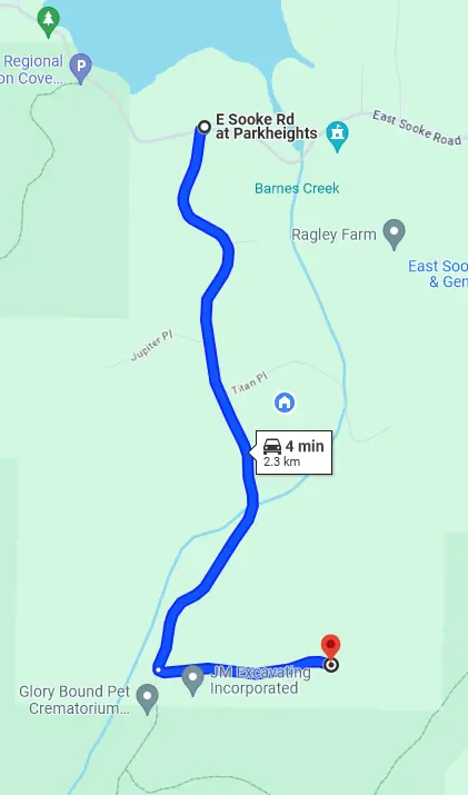 Park Heights Neighbourhood showing longest possible drive