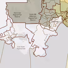 Proposed Southern/Eastern boundaries of new Colwood - LJF riding.