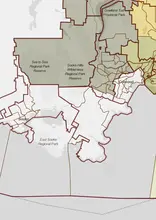 Proposed Southern/Eastern boundaries of new Colwood - LJF riding.